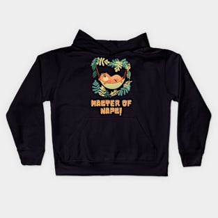 Master of Naps: The Capybara Siesta Kids Hoodie